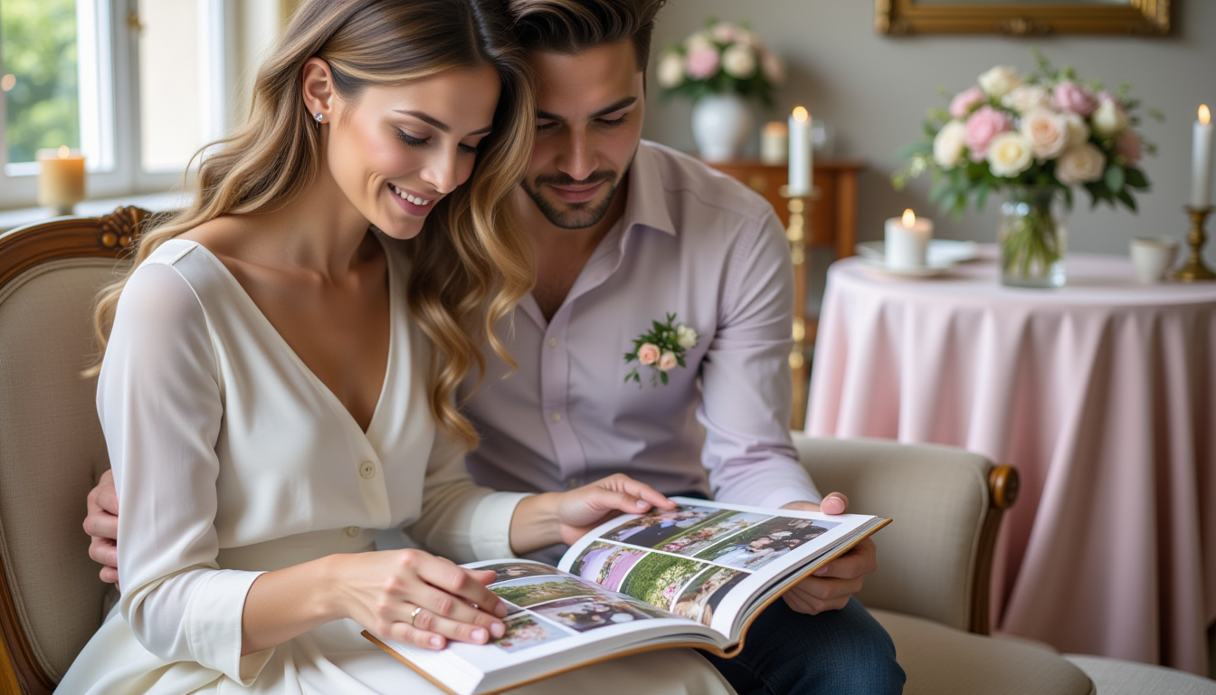 "Amintiri în Suflu de Flori: Inspiră-ți Albumul de Nuntă"